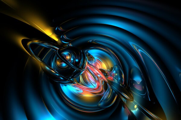 Blue wave pattern