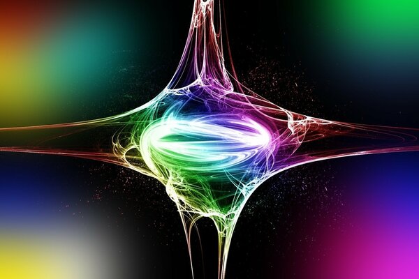 Struttura linea colore luce arcobaleno