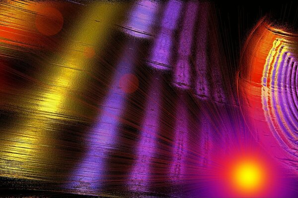 Vitrail lumière couleur réflexion