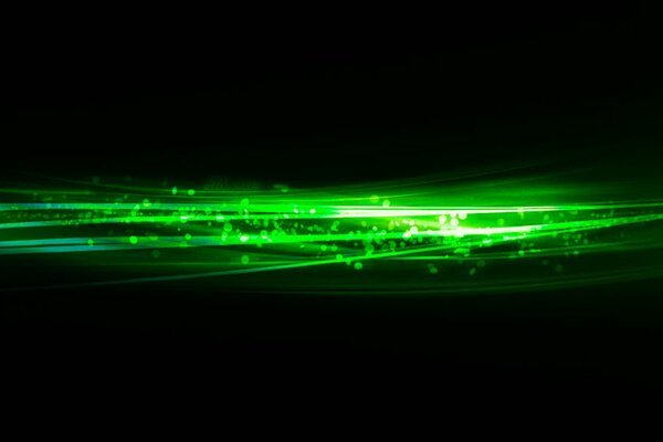 Green color abstraction bokeh