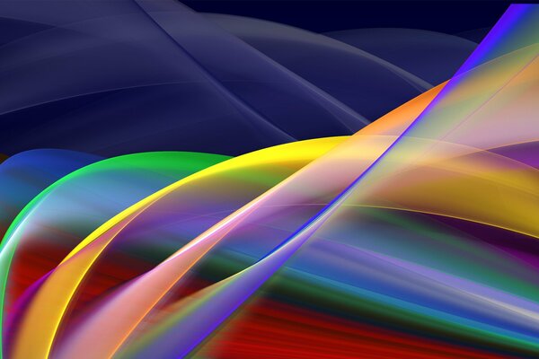 Abstraction sur fond de couleur