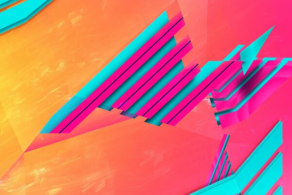 Geometric color contrast abstraction