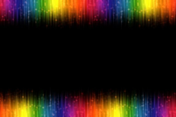 Abstrait arc-en-ciel avec noir au milieu