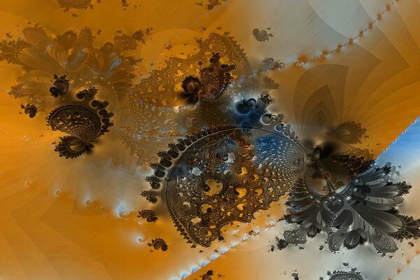Abstrait motif de couleur dans les tons orange