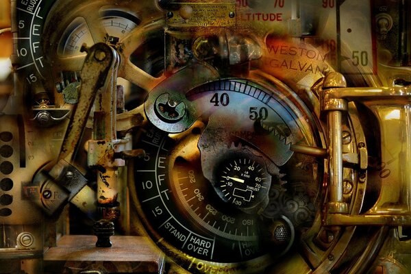 Horloge de fer mouvement chiffres