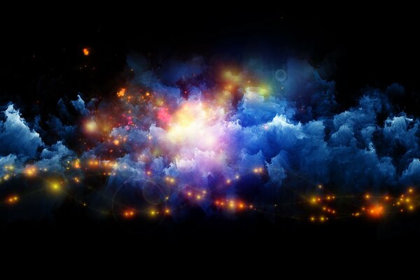 Bella luce astratta e linee