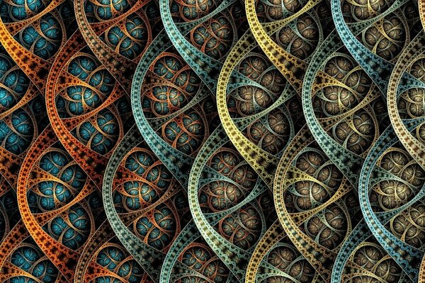 Motifs et courbes semblables à des écailles