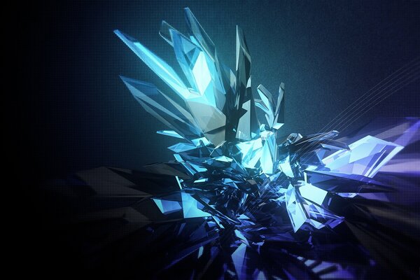 Abstraction de leurs cristaux de cristal