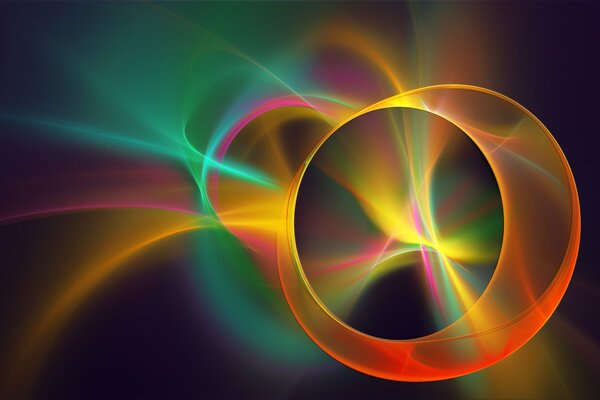 Colored rings and volumetric smoke