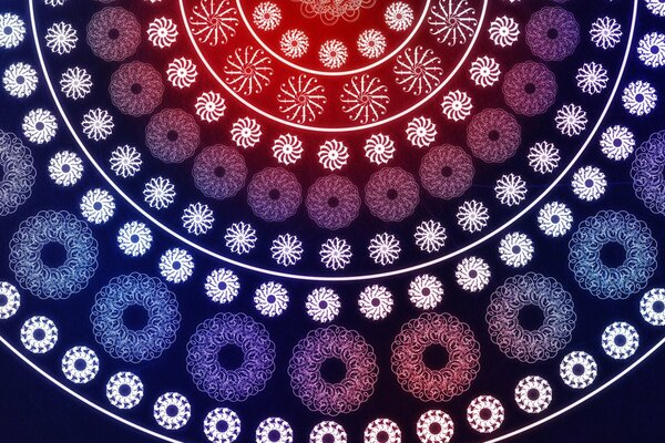Ajouré et cercles pour le papier peint