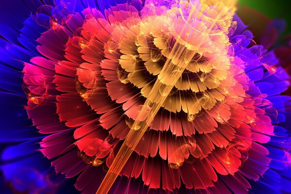 Astrazione del colore simile a un fiore
