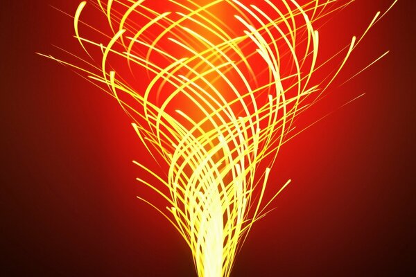 Fuoco della candela che sale a spirale verso l alto