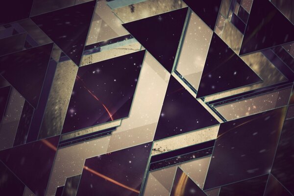 Photo abstractions triangular, hq wallpaper