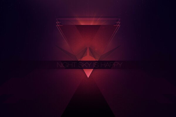 Abstrait avec triangle au milieu