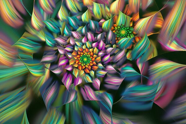 Fond sous la forme d abstraction de fleur multicolore