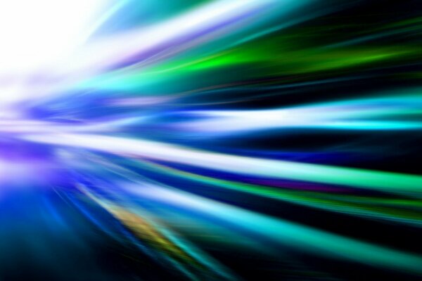 Bandes de lumière dans les rayons