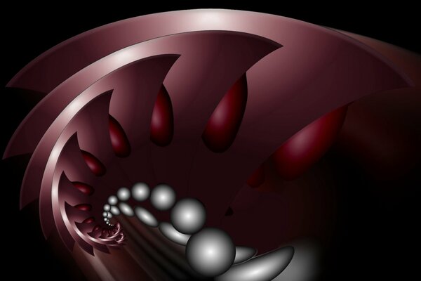 Abstract burgundy and silvery colors