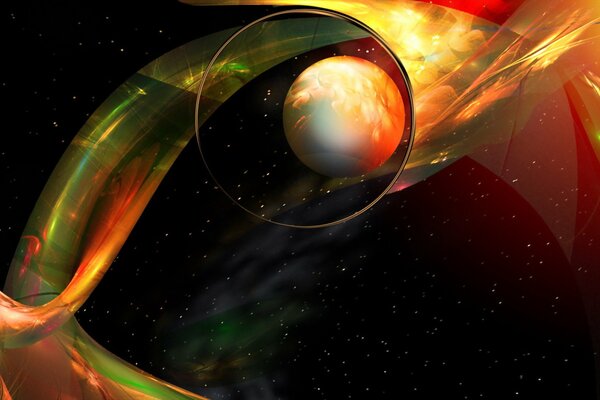 Bella astrazione con spazio su sfondo