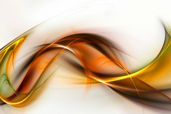 Curve scintillanti furiose su bianco