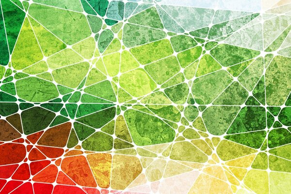 Geometric structure of green-red shades