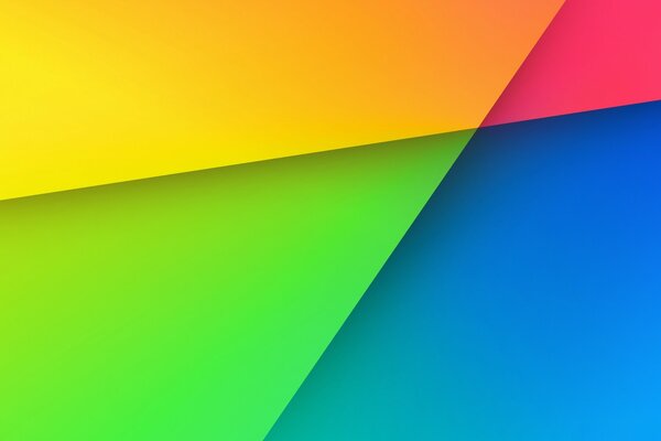 Geometric shapes of different colors
