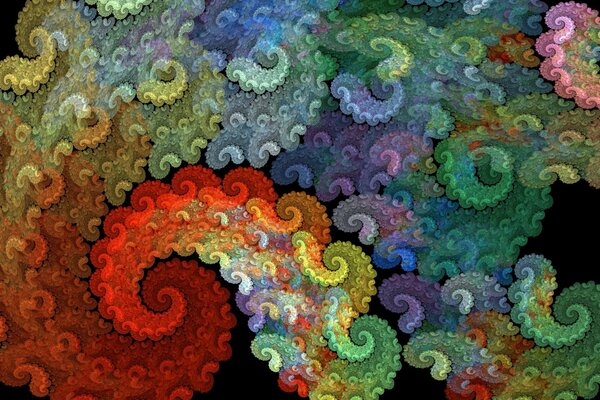 Abstract color uniform painting