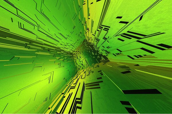 A green tunnel wondering into the distance