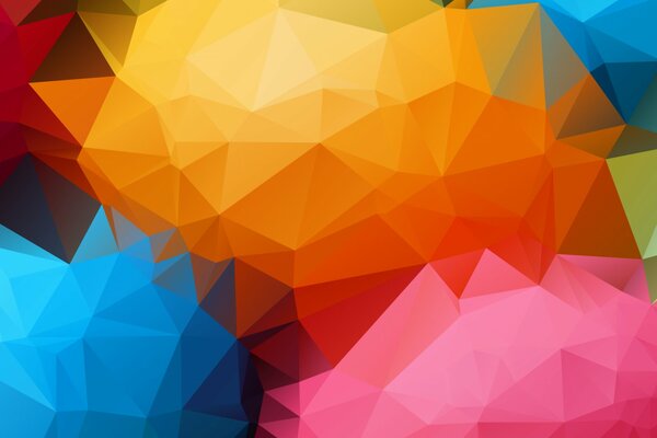 Grandi aree a grana di diversi colori