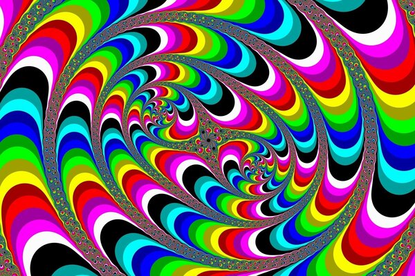 Abstrakte mehrfarbige Illusion