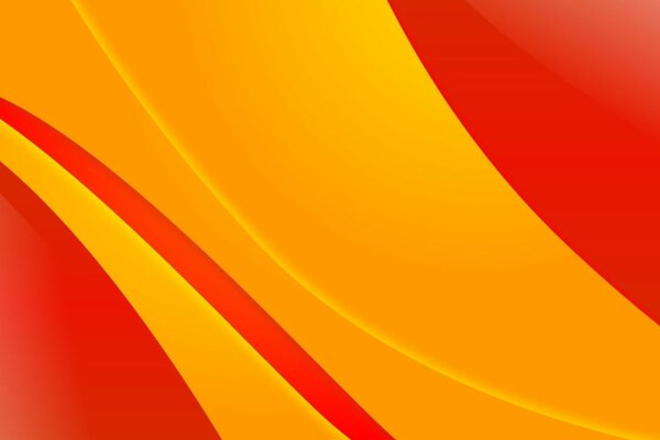 Rot-orangefarbene Formen und Schnittpunkte