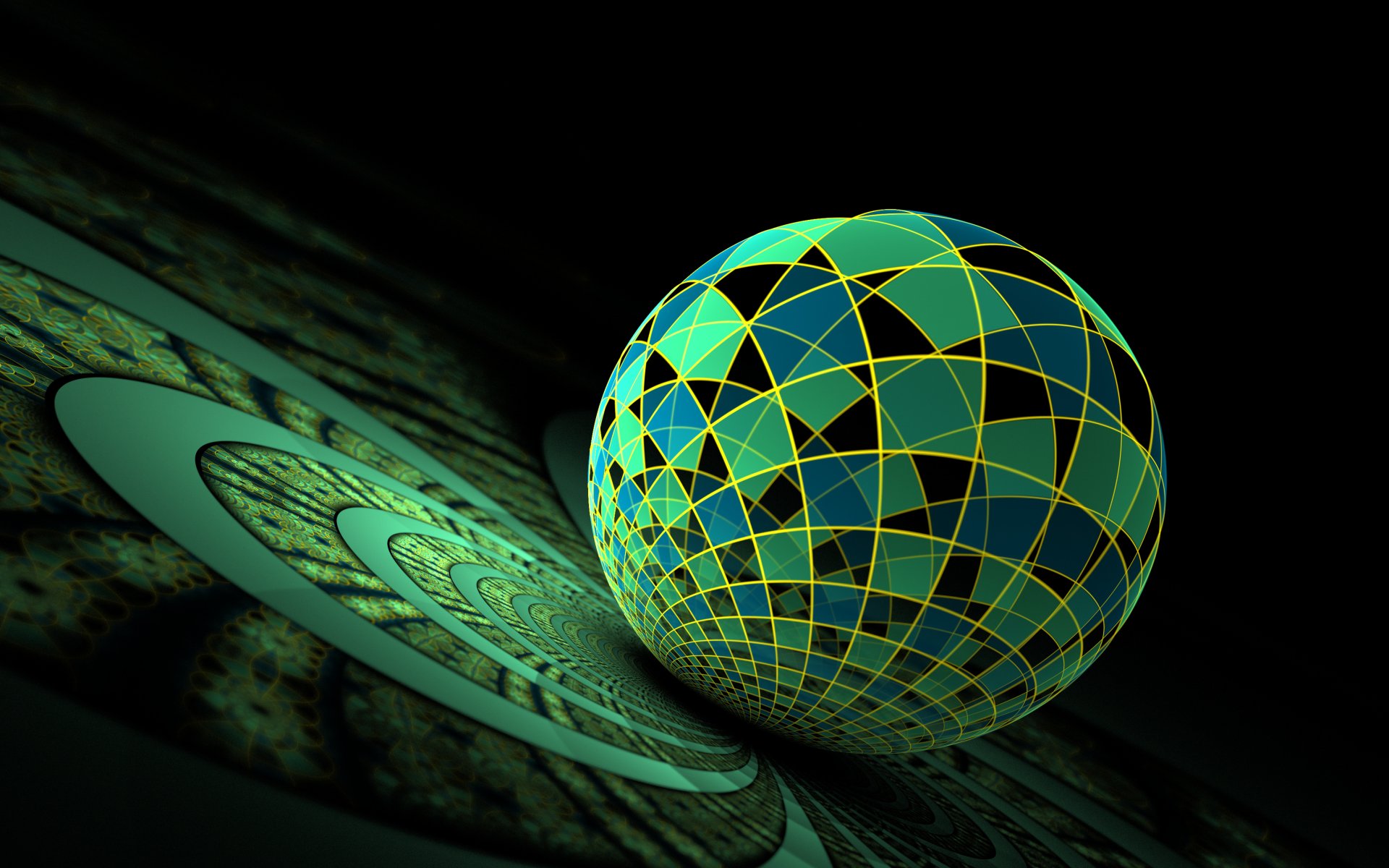 abstract surface ball sphere blue