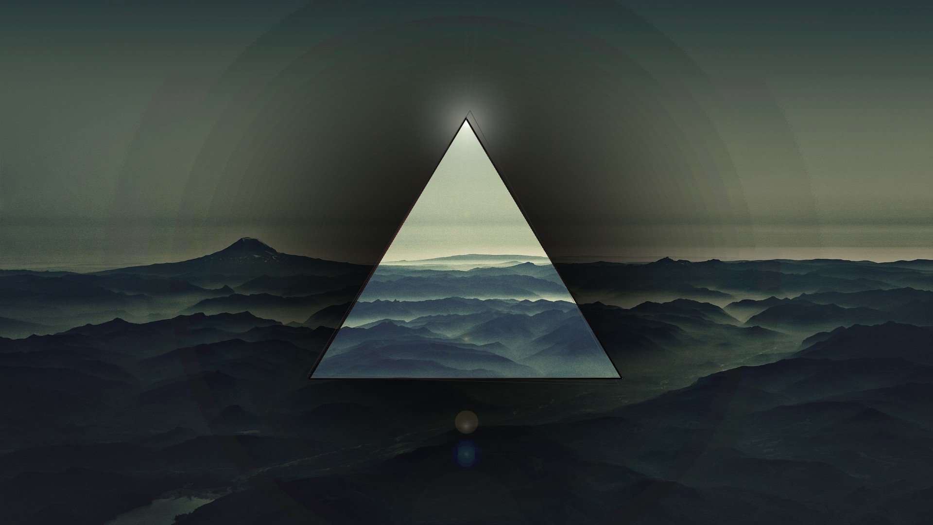 triangle mountain background