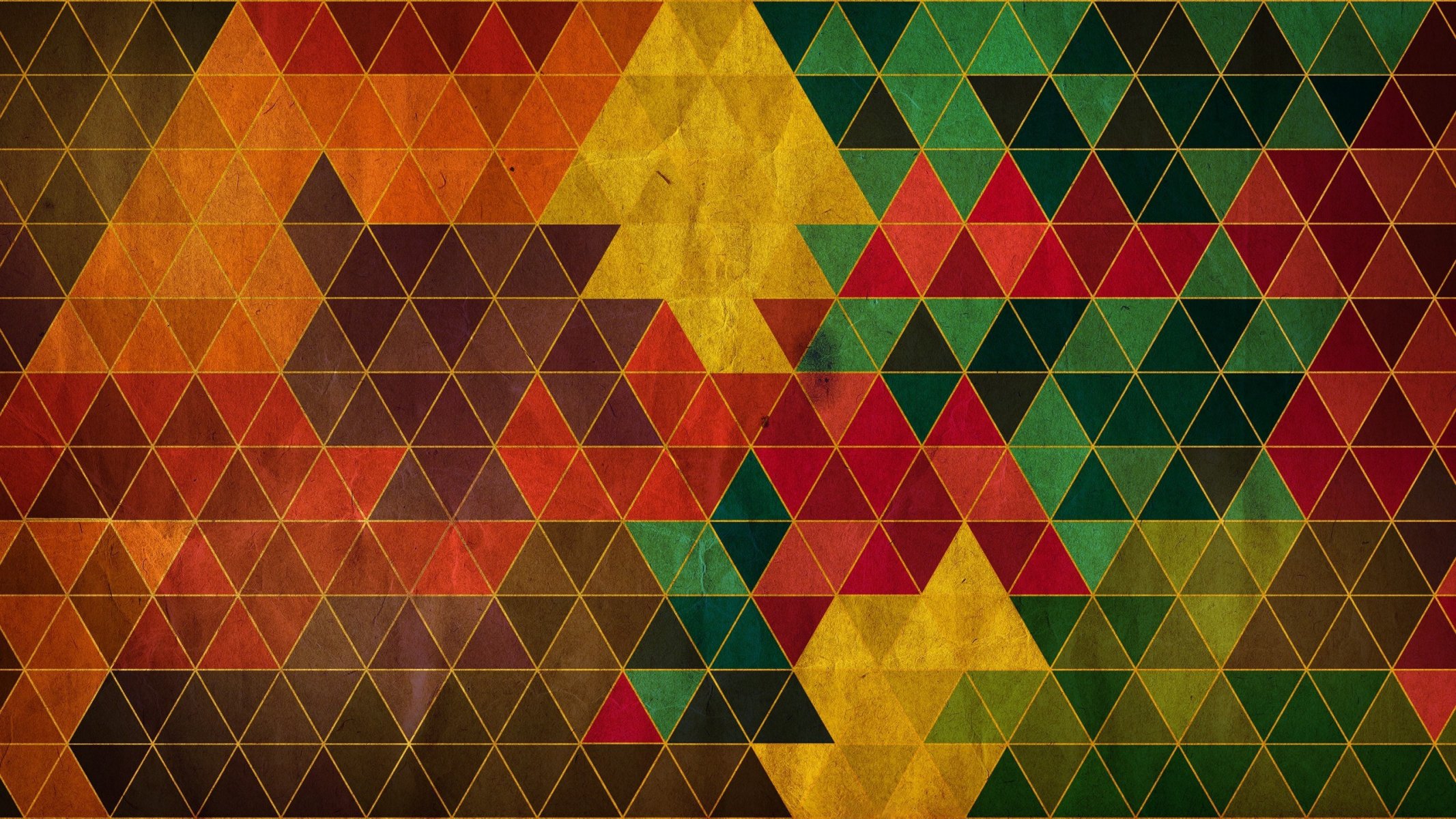 triangles colored abstract mosaic