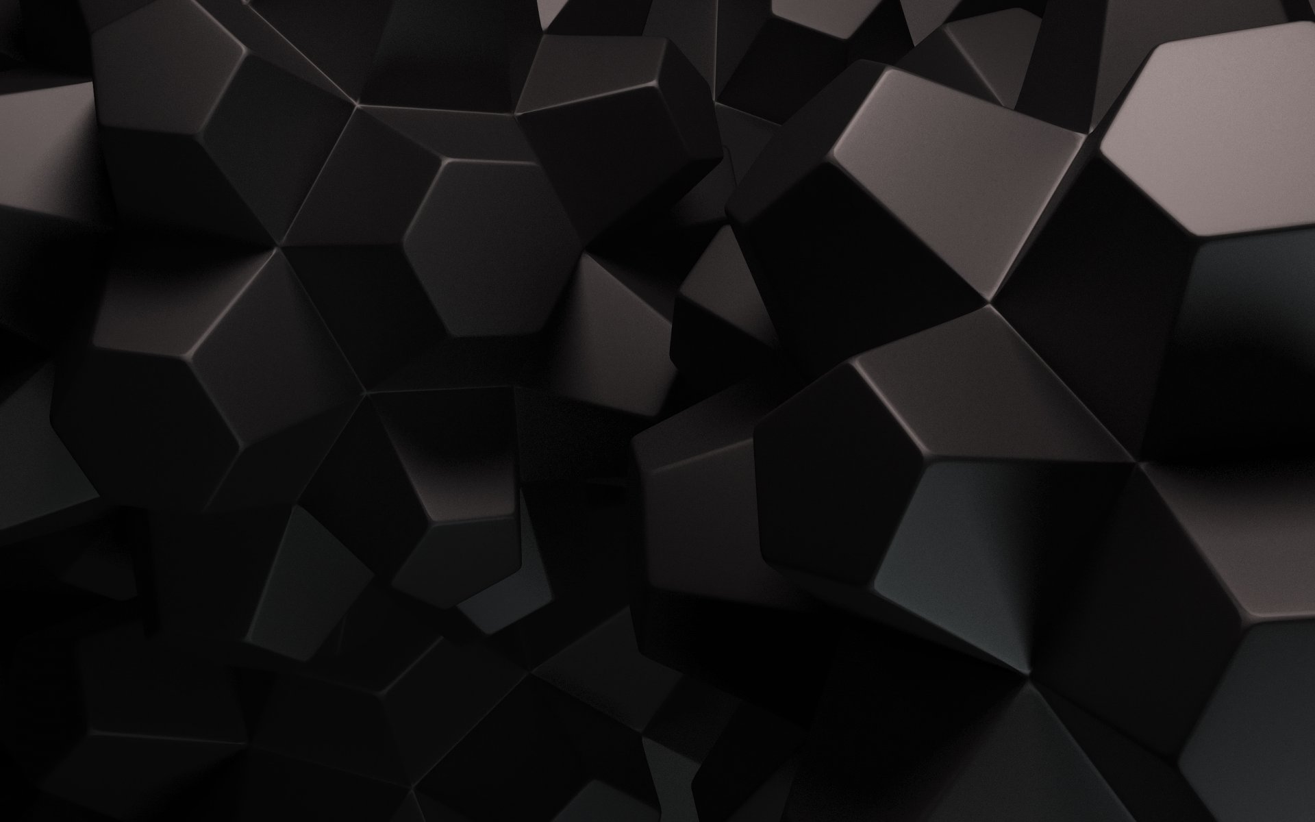 abstract render background black face