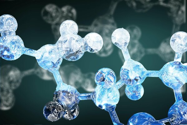 A water molecule is a beautiful picture