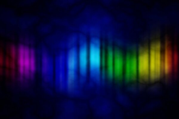 Abstraction rainbow of colors of night lights