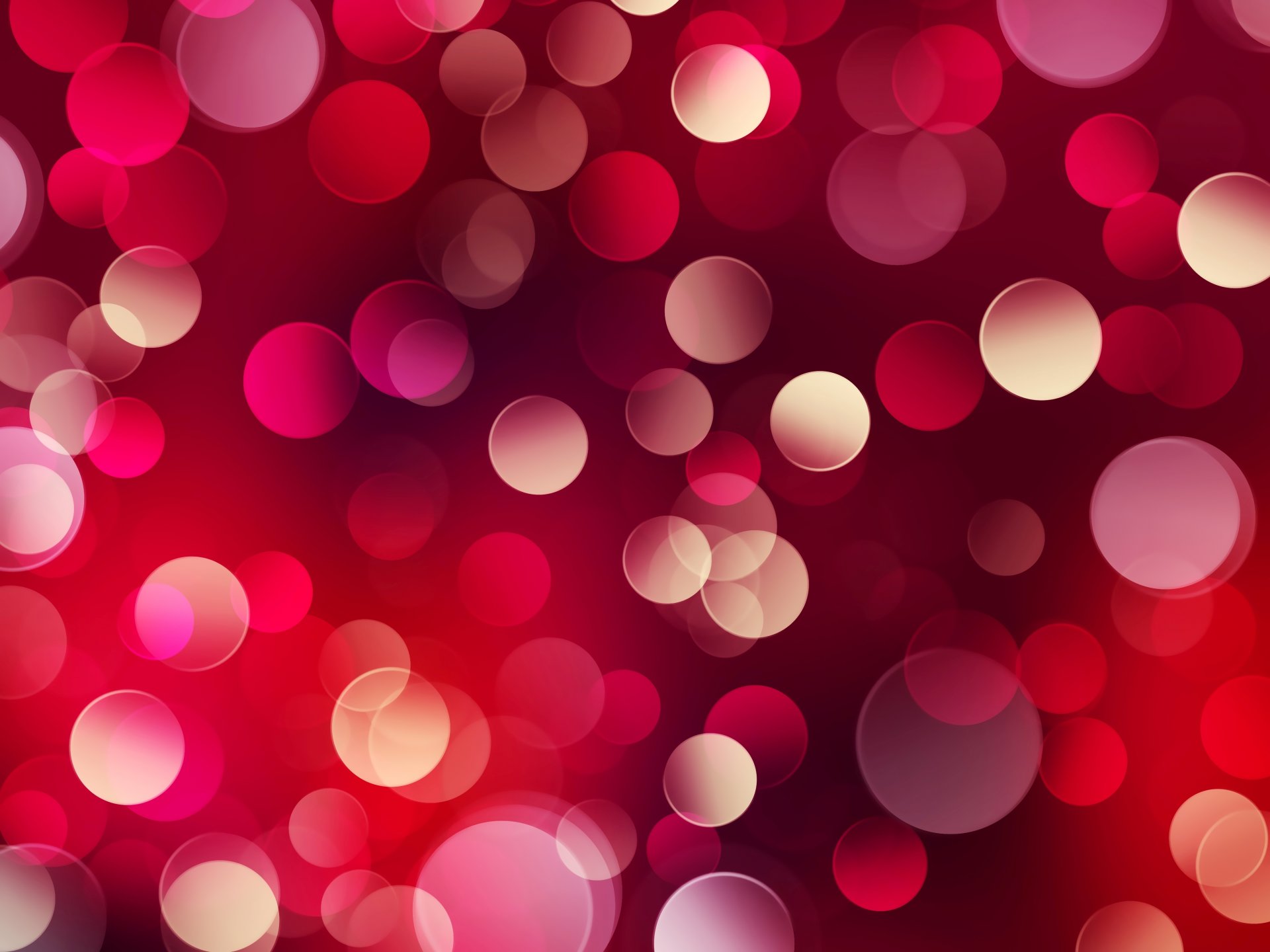 lights red scarlet color circles bokeh