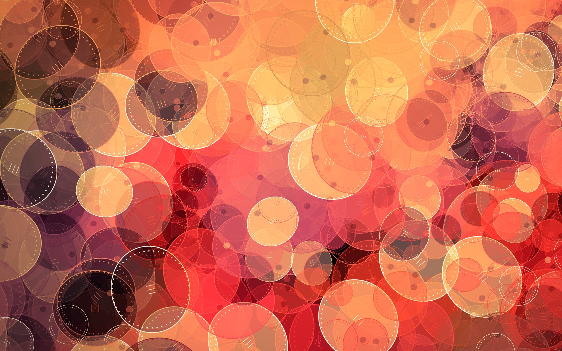 circles circle circle oval red yellow