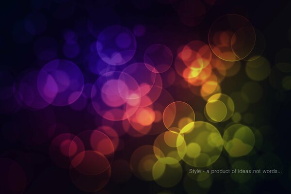 Bunte Kreise farbige Bokeh