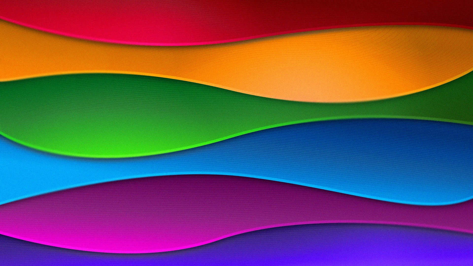 multicolored waves abstract