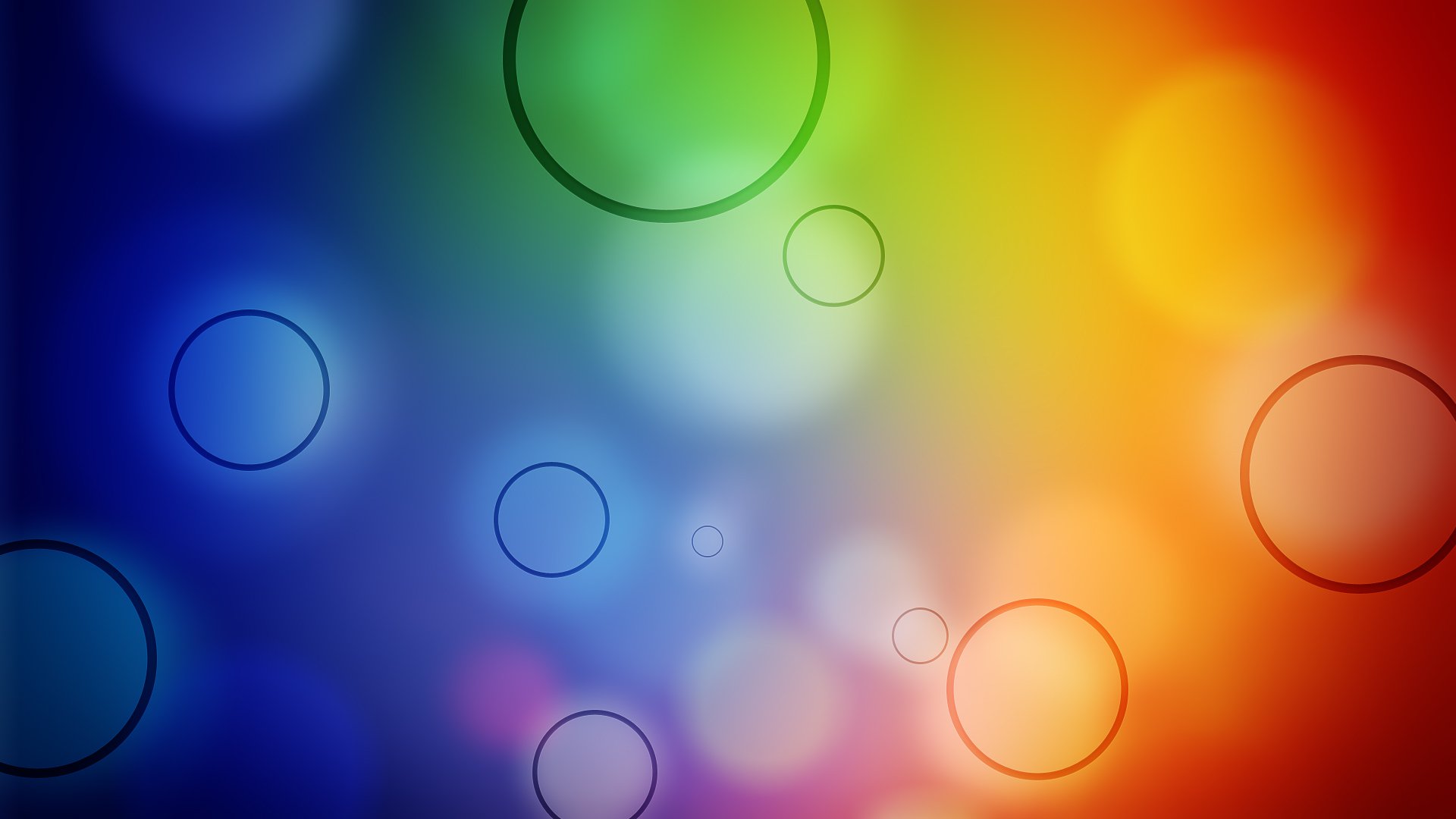 abstraction cercles motifs couleurs bokeh modèles 1920x1080