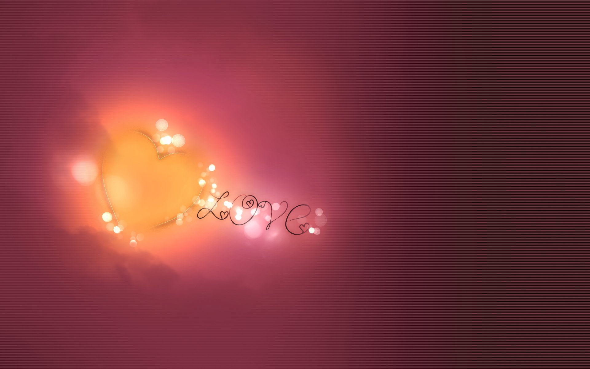 astrazione amore vernice cuore modelli cerchi bokeh modelli di colore 1920x1200