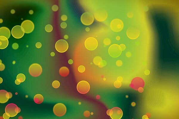 Unusual abstraction of bright bubbles