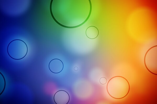 Abstract picture of circle patterns