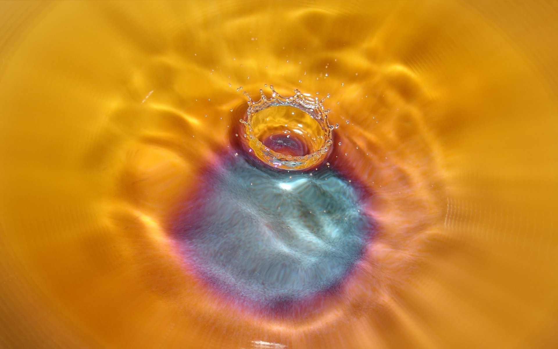 water drop orange