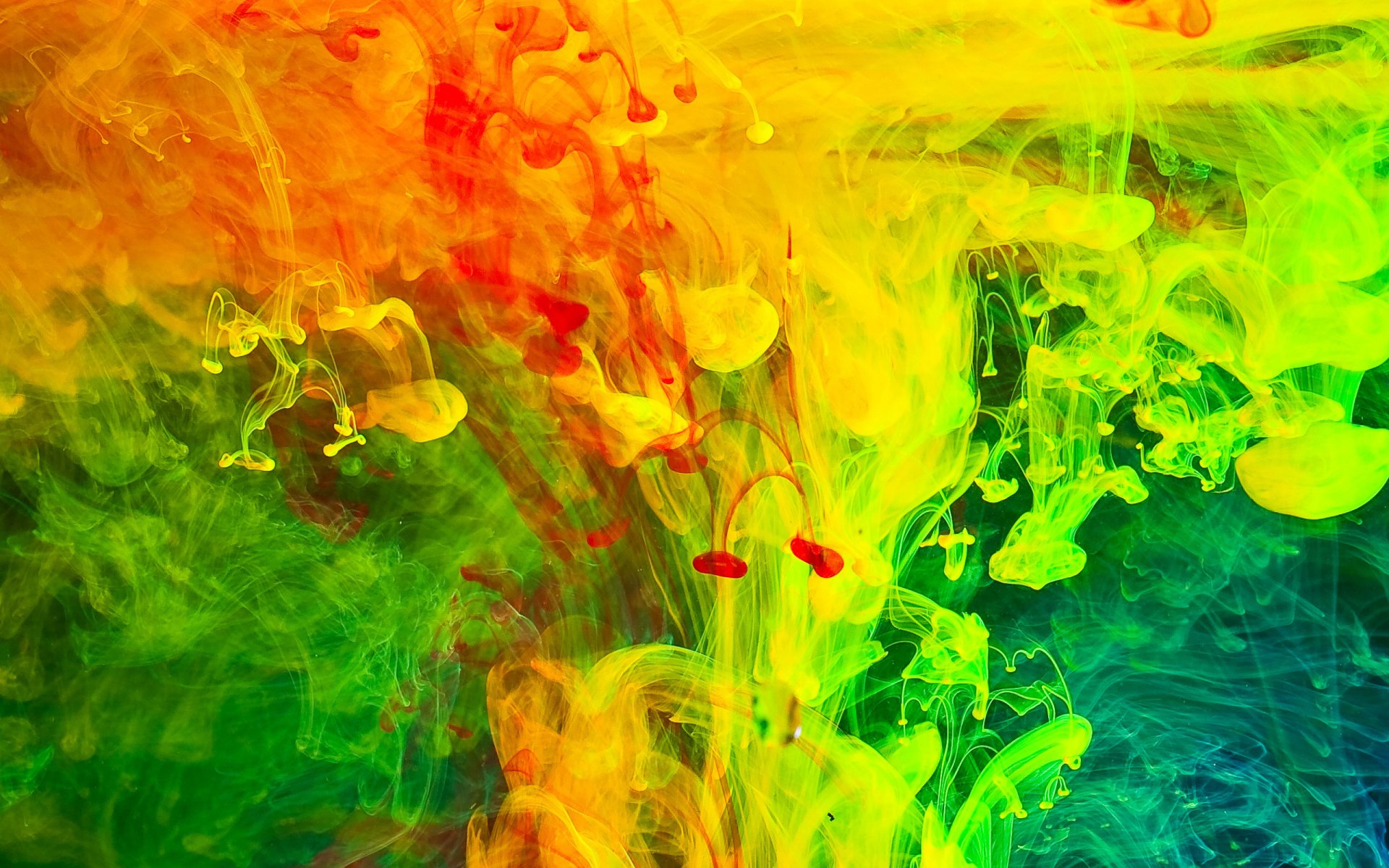 colored smoke water