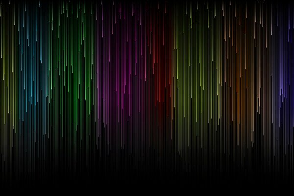 Colored rain, colorful drops