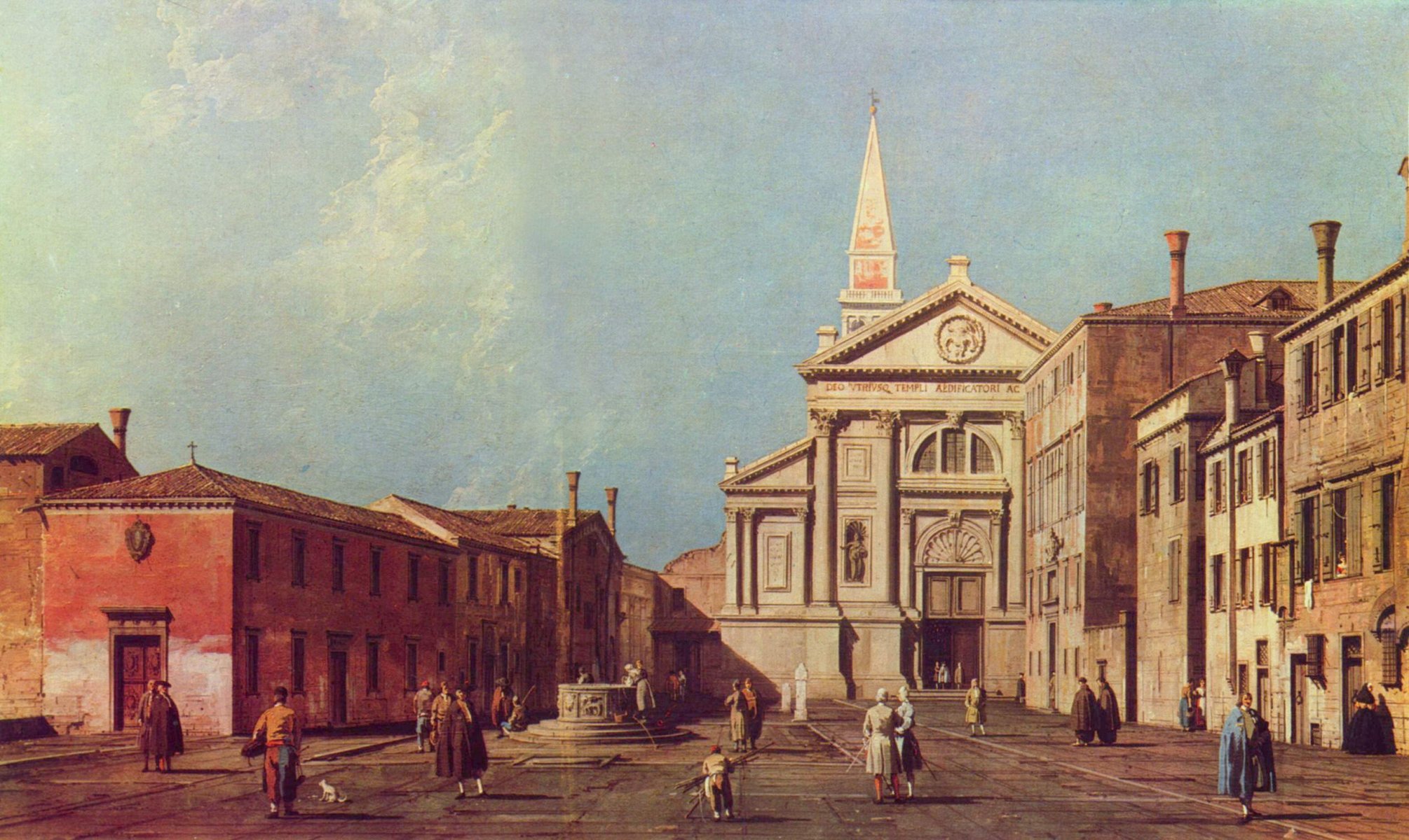 antonio canaletto platz menschen gebäude italien venedig kirche