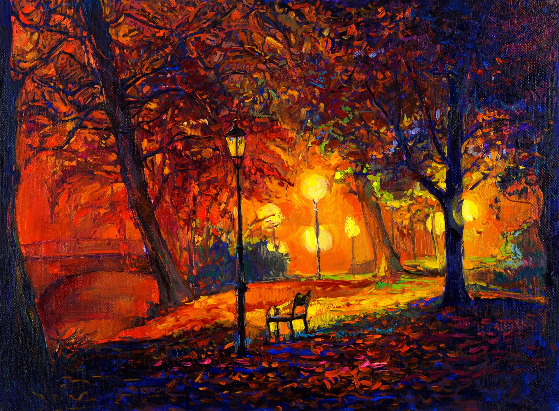 pintura paisaje otoño aceite acuarela pintura pinturas