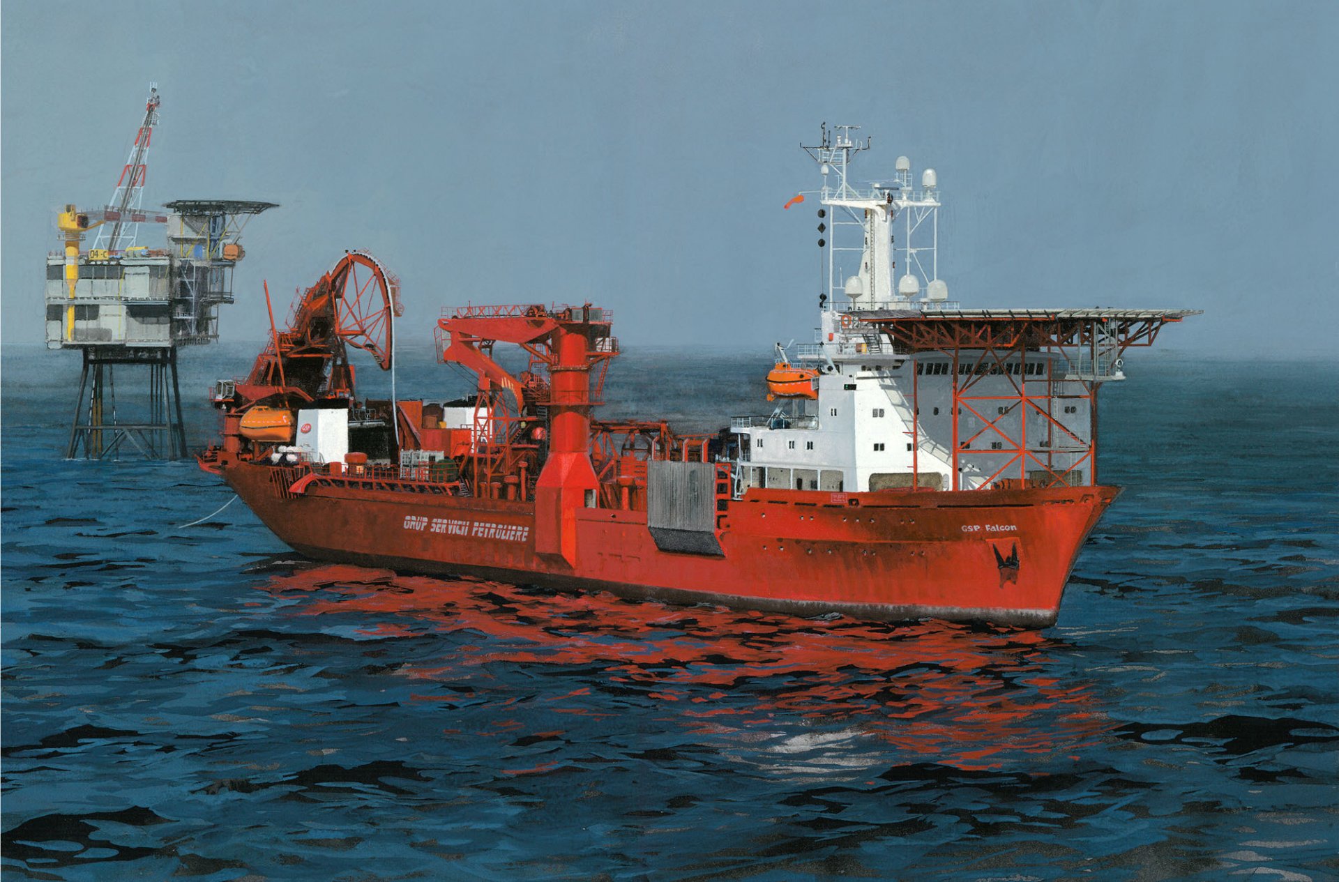 gsp falcon universal pipelay ships class dnv sea the tower